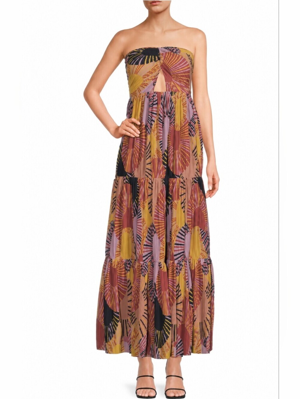 ba&sh Printed Strapless Maxi Dress Size 1 / US 4